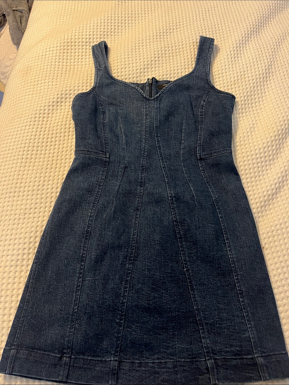 French Connection Dark Blue Denim Tank Dress